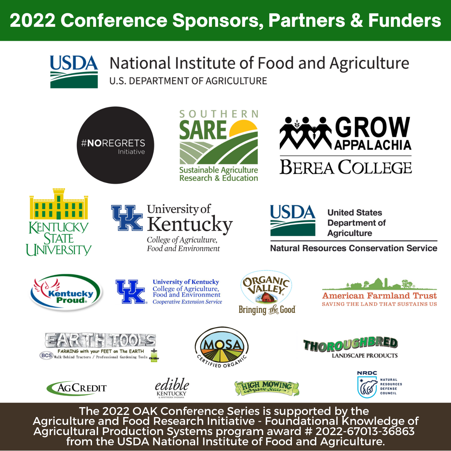 2022 Conference Partners, Funders and Sponsors