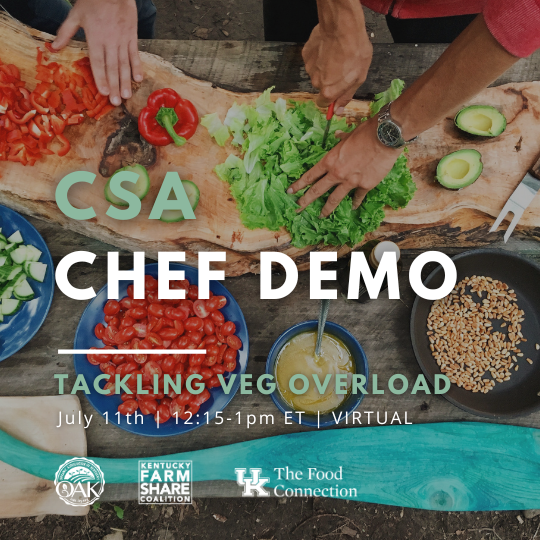 Tackling Veggie Overload CSA Virtual Chef Demo