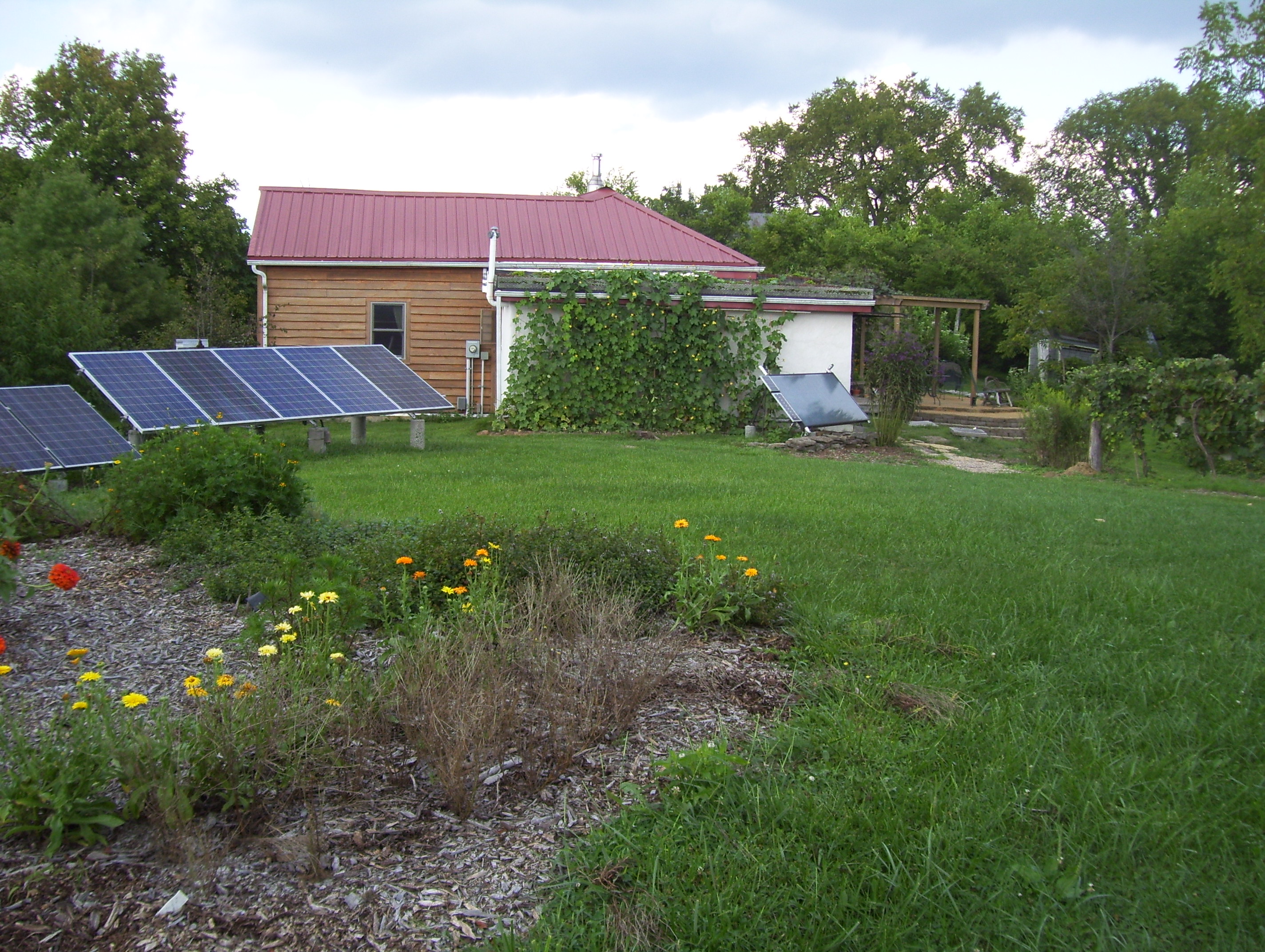 solar planels in front of house at Cedar Ring Greens