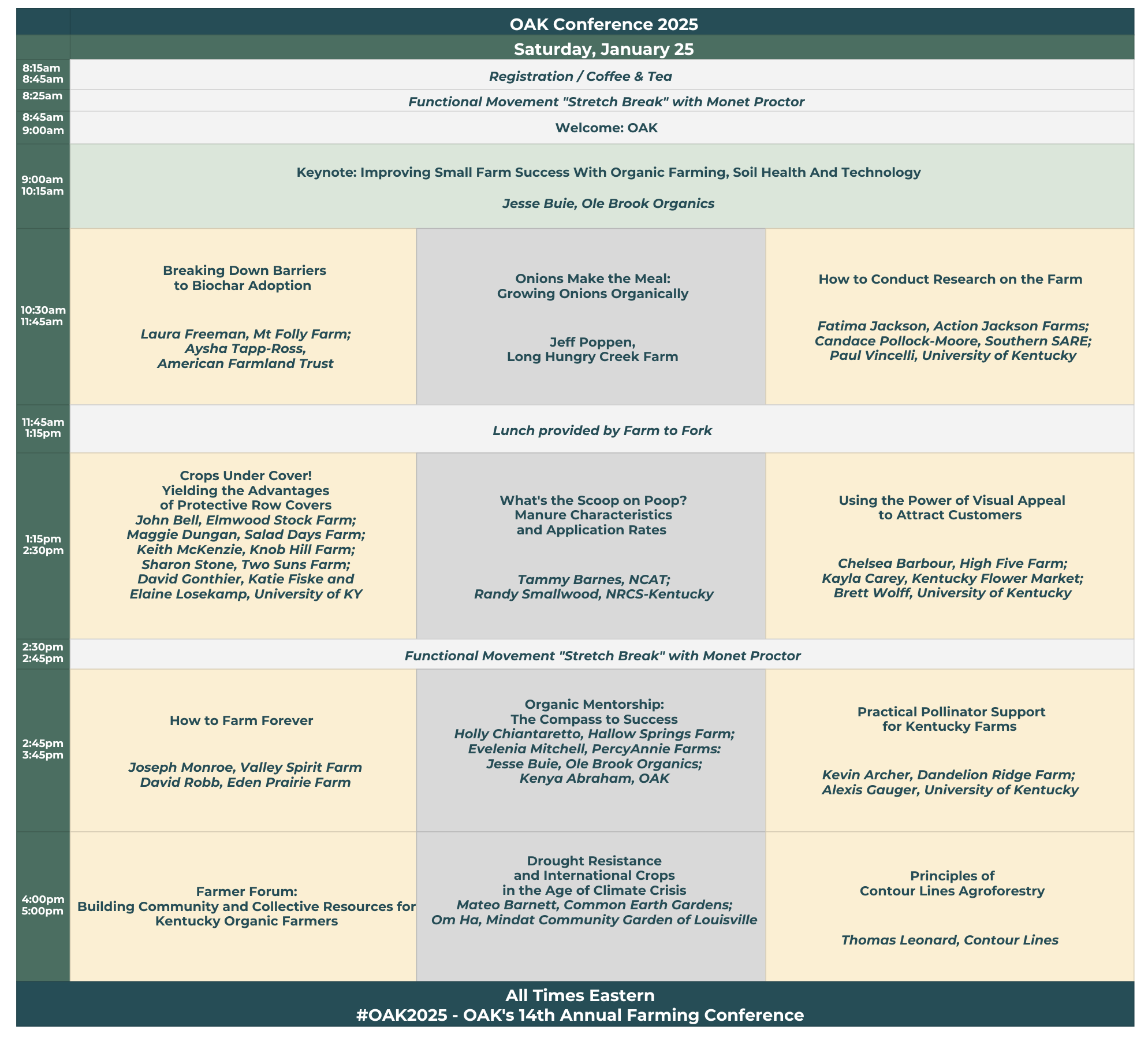 Image of Saturday Conference Agenda Grid