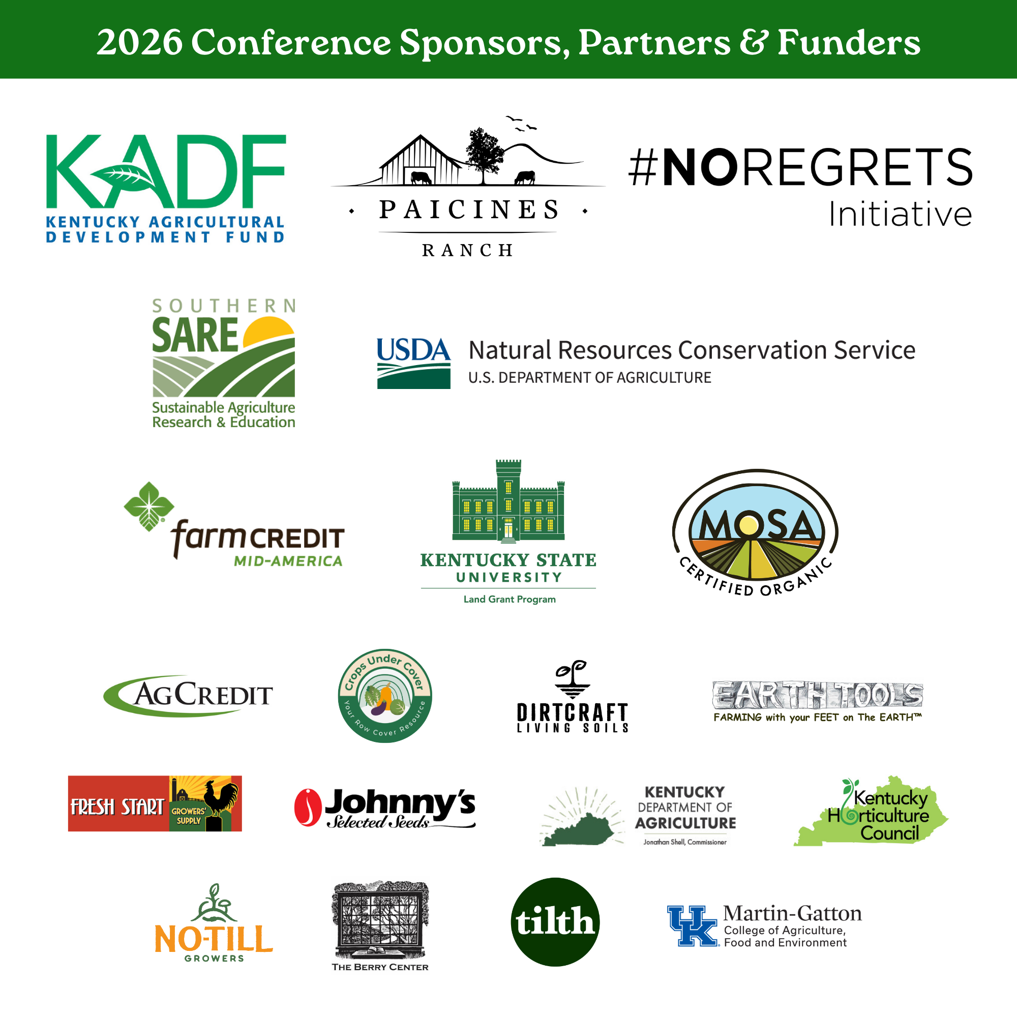 OAK 2026 Sponsor, Partner and Funder Logos